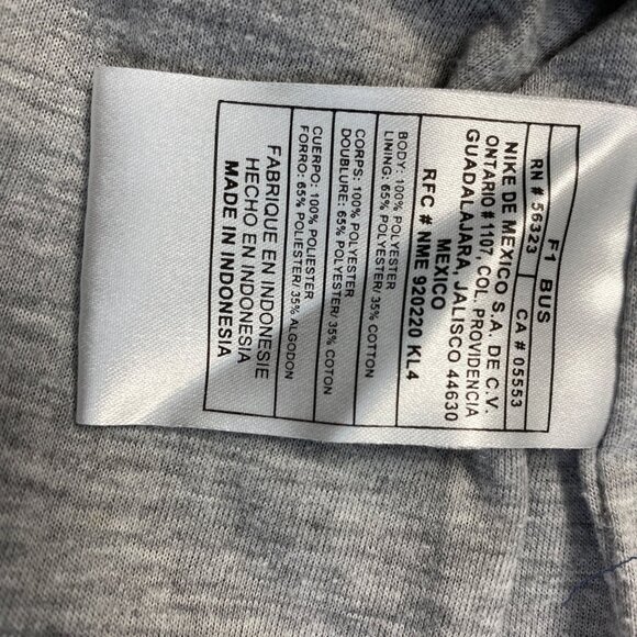 Nike 600‎ Mens Windbreaker Jacket Black & Gray XL Winter Warm - Picture 12 of 13